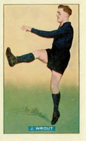 1938 Hoadley's League Footballers #31 Jack Wrout Front